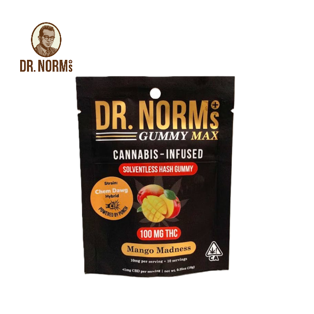 Photograph of product: MANGO MADNESS 100MG au chocolat GUMMIES