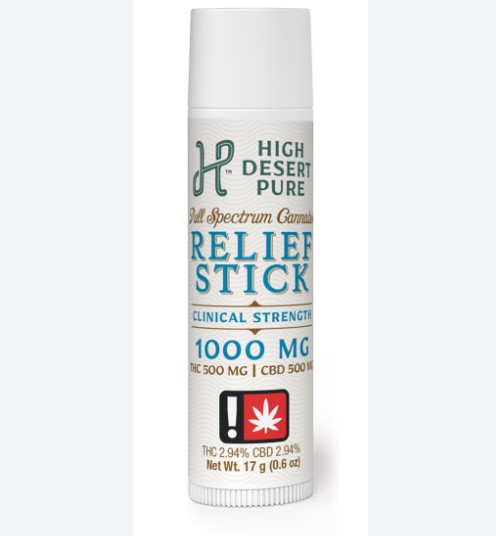 Photograph of product: Relief Stick | 1:1:1 Clinical Strength with CBG | 0.6oz