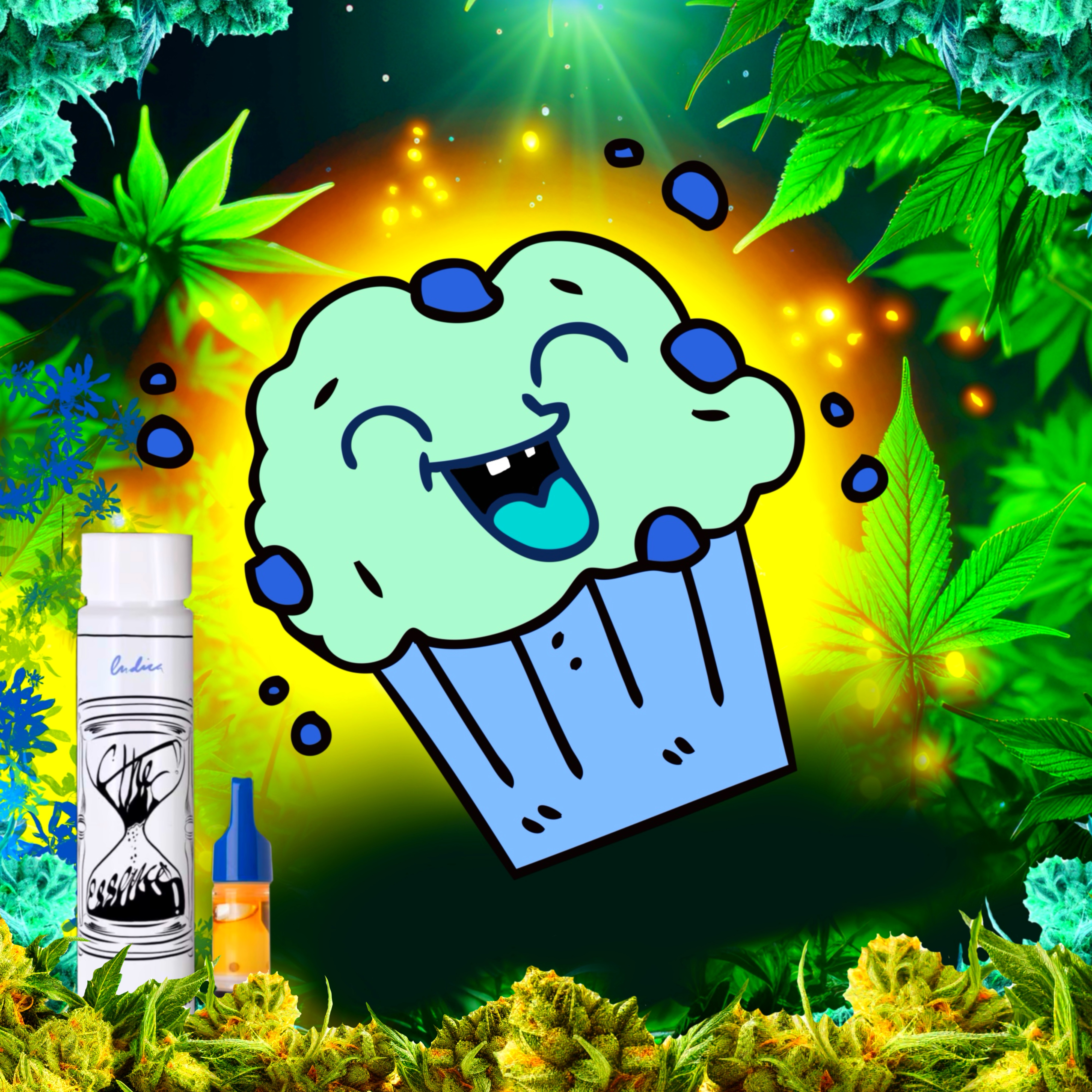 Photograph of product: (THE) Essence Blueberry 1g cart