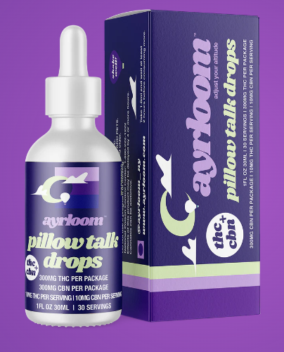 Photograph of product: Ayrloom - Tincture - Pillow Talk - 300mg (1:5) (CBN)