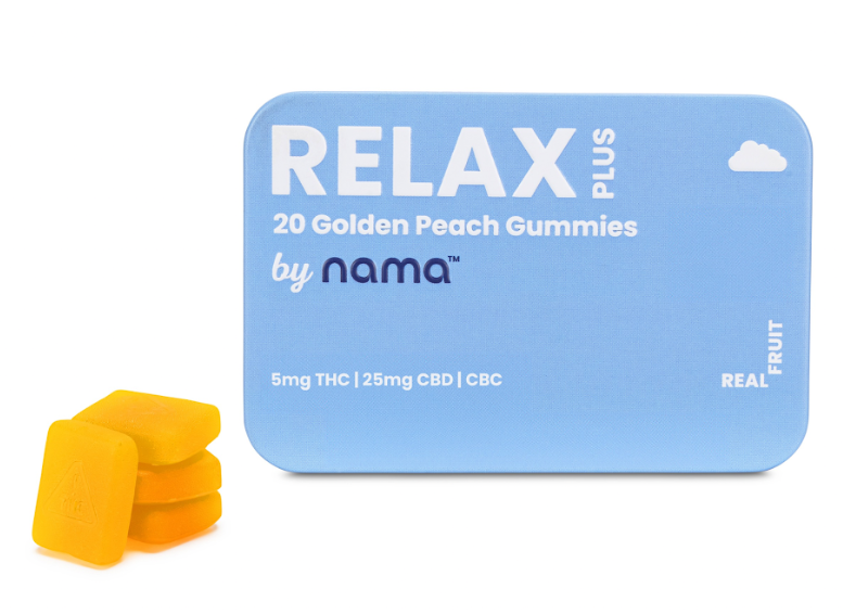 Photograph of product: Relax Gummies 5:1:1 CBD:TH-oui:CBC (20ct)