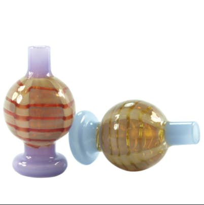 Photograph of product: Opaque Colored Striped Carb Cap - 