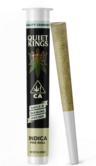 Photograph of product: Quiet Kings Infused Preroll 1g Blueberry Pancakes
