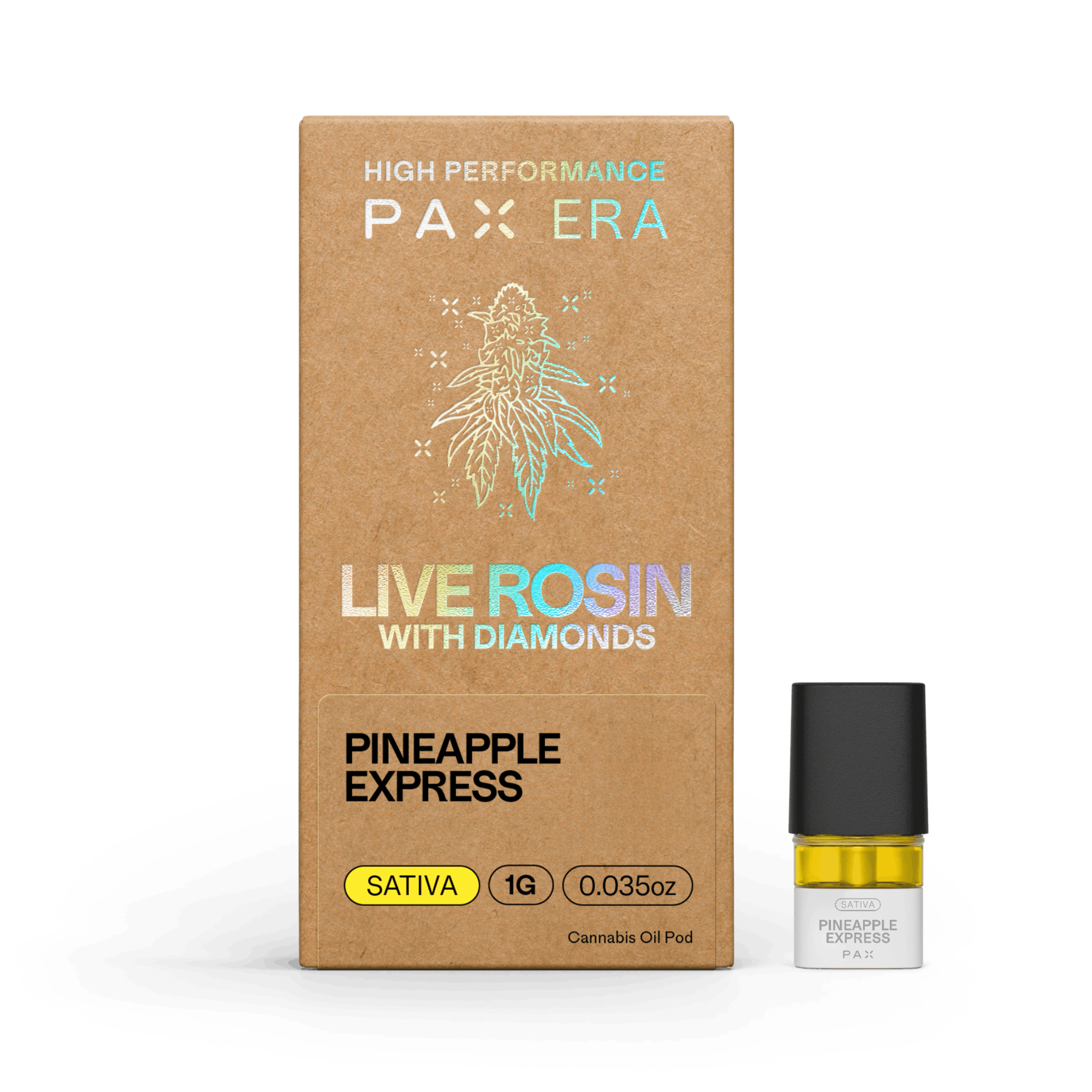 Photograph of product: Pineapple Express | Live Rosin & Diamonds Pod | 1g