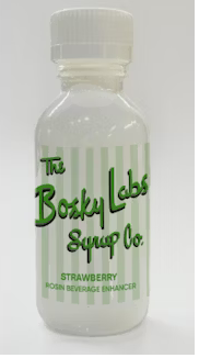 Photograph of product: Bosky Labs - Strawberry Syrup 100mg Infused Rosin Beverage Enhancer