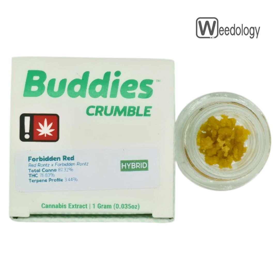Photograph of product: Buddies 1g FORBIDDEN RED Crumble