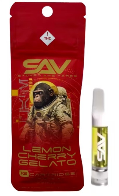 Photograph of product: Stoned Ape - Lemon Cherry Gelato Cartridge - 1g