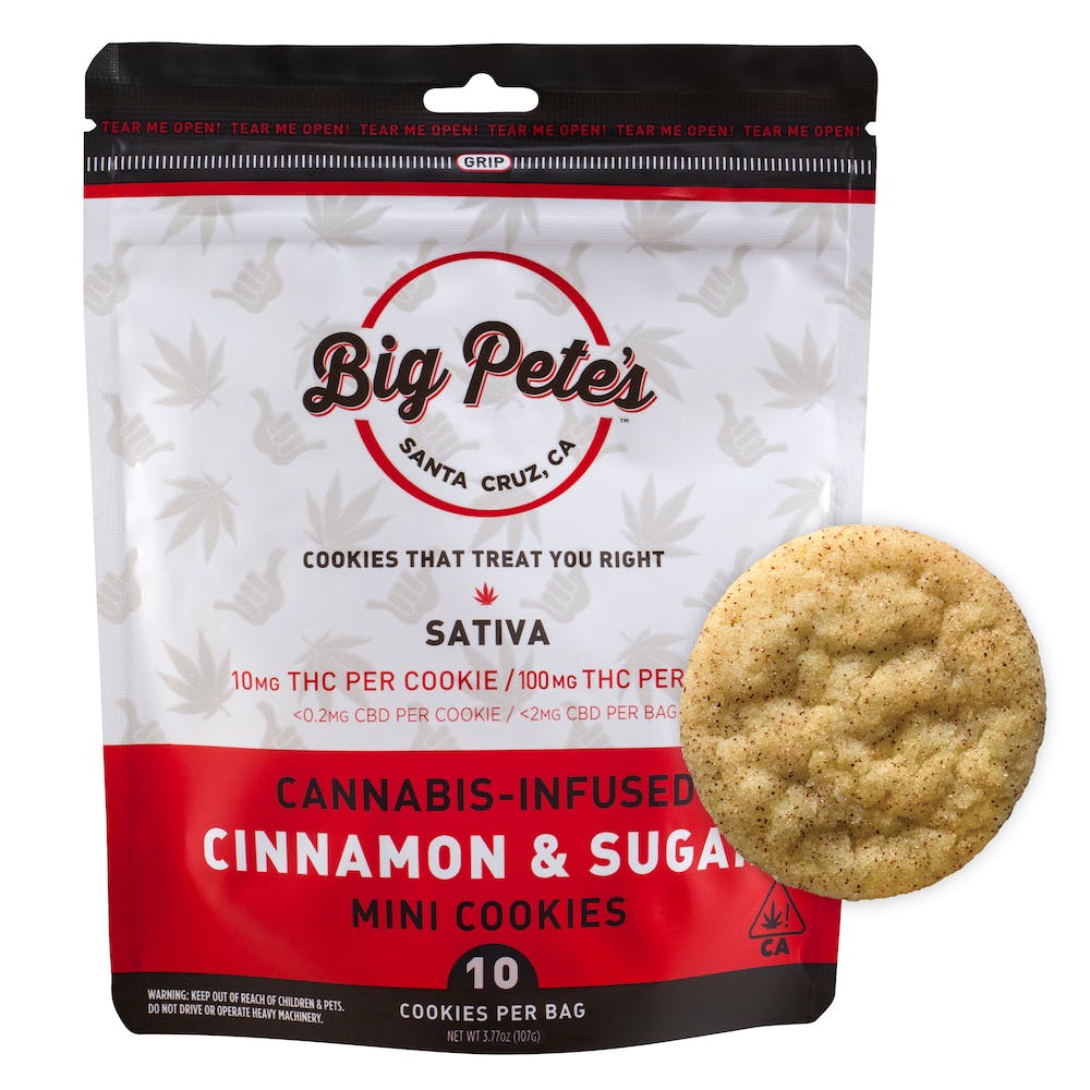 Photograph of product: Big Pete's Treats | Oui'd Cinnamon & Sugar Cookies | 10 Pack