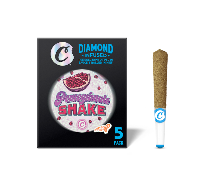 Photograph of product: Infused Preroll 5pk Pomegranate Shake - 2.5g