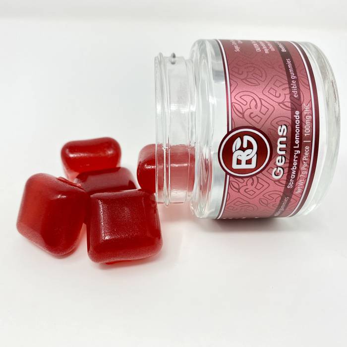 Photograph of product: Strawberry Lemonade | 20mg | 5pk Gummies | Gems