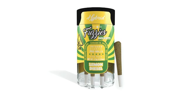 Photograph of product: LEMON DIESEL 0.5G 5PK INFUSED - 