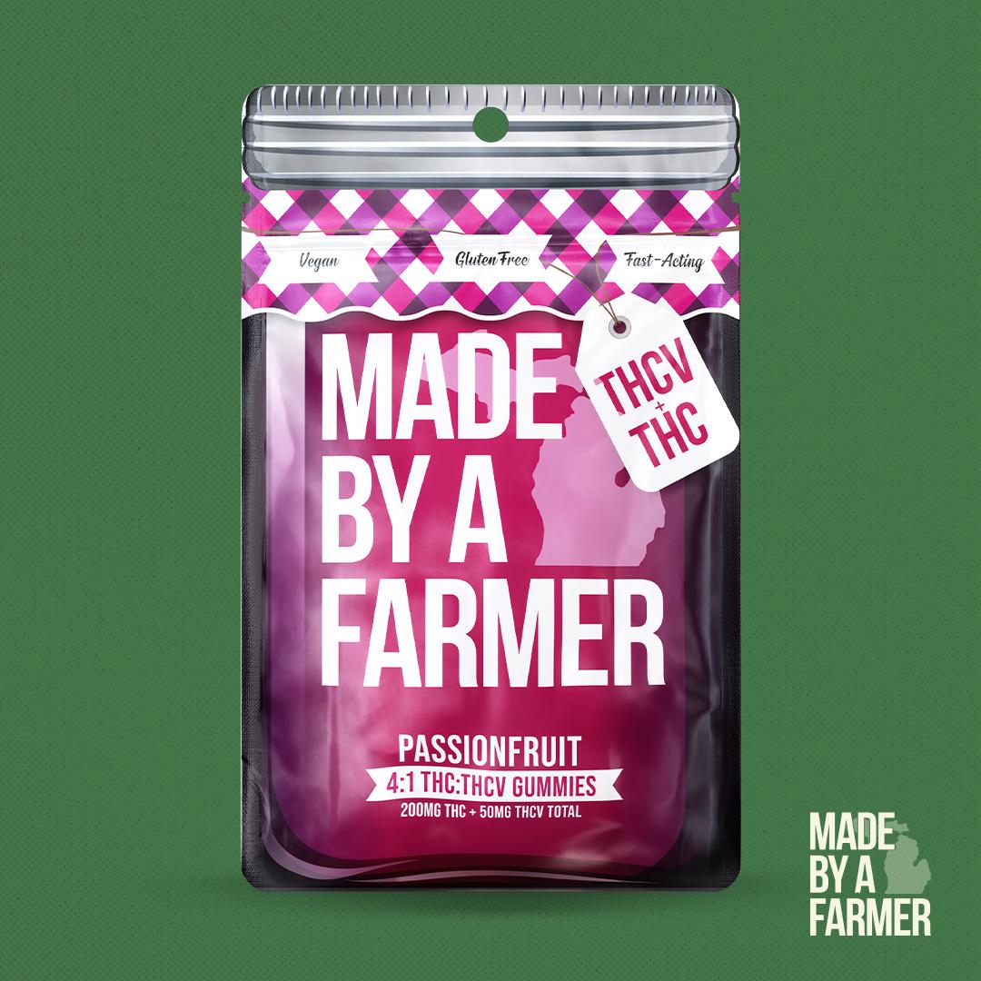 Photograph of product: Passionfruit | 200MG TH-oui + 50MG TH-ouiV Full Spectrum Nano Vegan Gummies