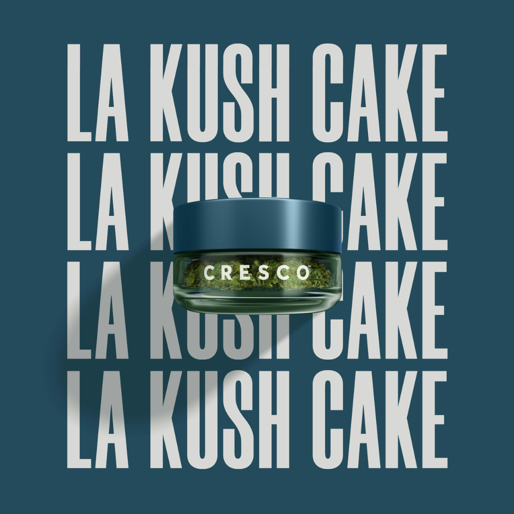Photograph of product: Cresco | LA Kush Cake | 3.5g