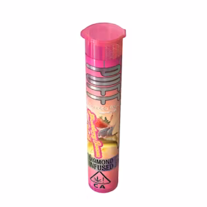 Photograph of product: Strawberry Banana Smash Diamond Infused Pre Roll
