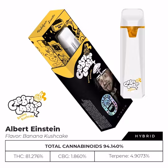 Photograph of Product: Banana Kushcake [H] | Albert Einstein All-In-One | Cre8tive Labs