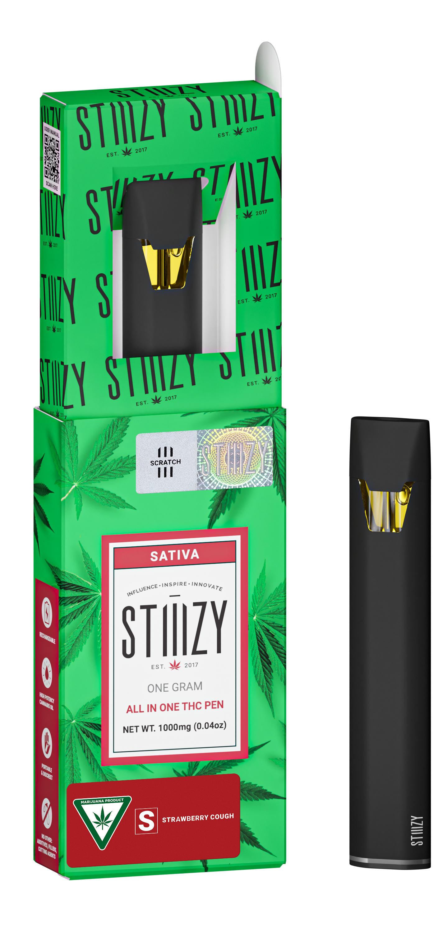 Photograph of product: Strawberry Cough/Strawberry Flav Disposable Vape