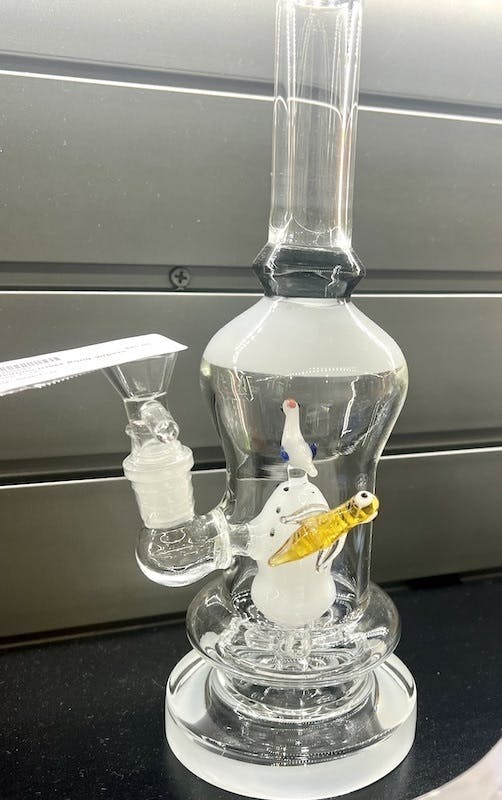 Photograph of product: Double Glass Clear Medium Bong