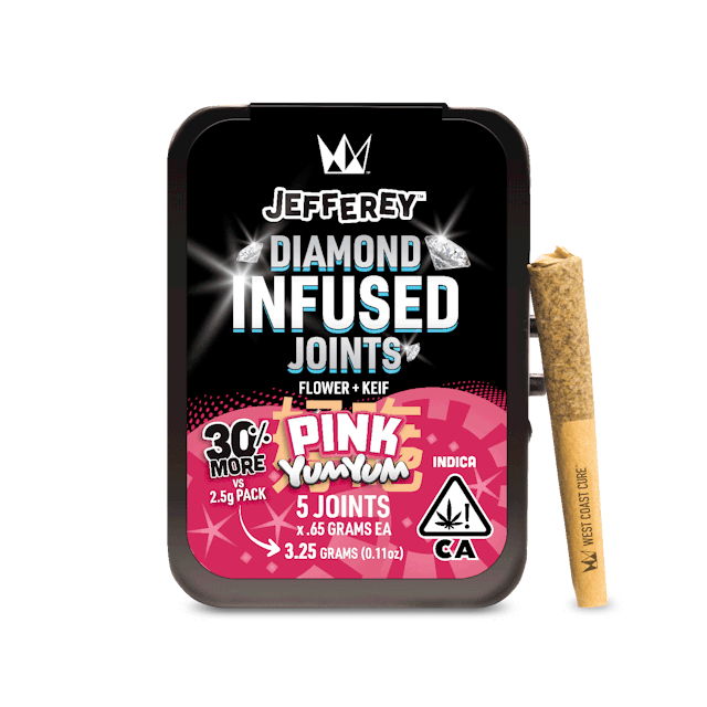 Photograph of product: Pink Yum Yum | .65g x 5 Infused Pre-Rolls - 