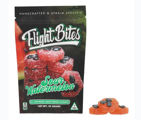 Photograph of product: Flight Bites Sour Watermelon Gummies