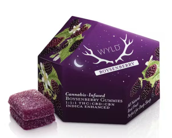 Photograph of product: Boysenberry | Thc + Cbd + Cbn Enhanced Gummies 200mg (Special)
