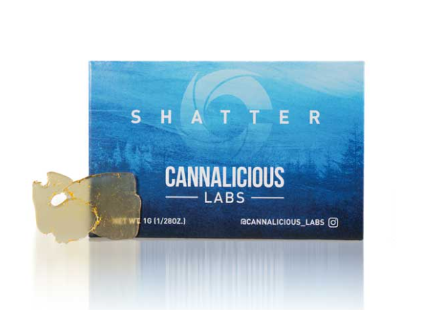 Photograph of product: Cannalicious: Apollo Haze 1G Shatter