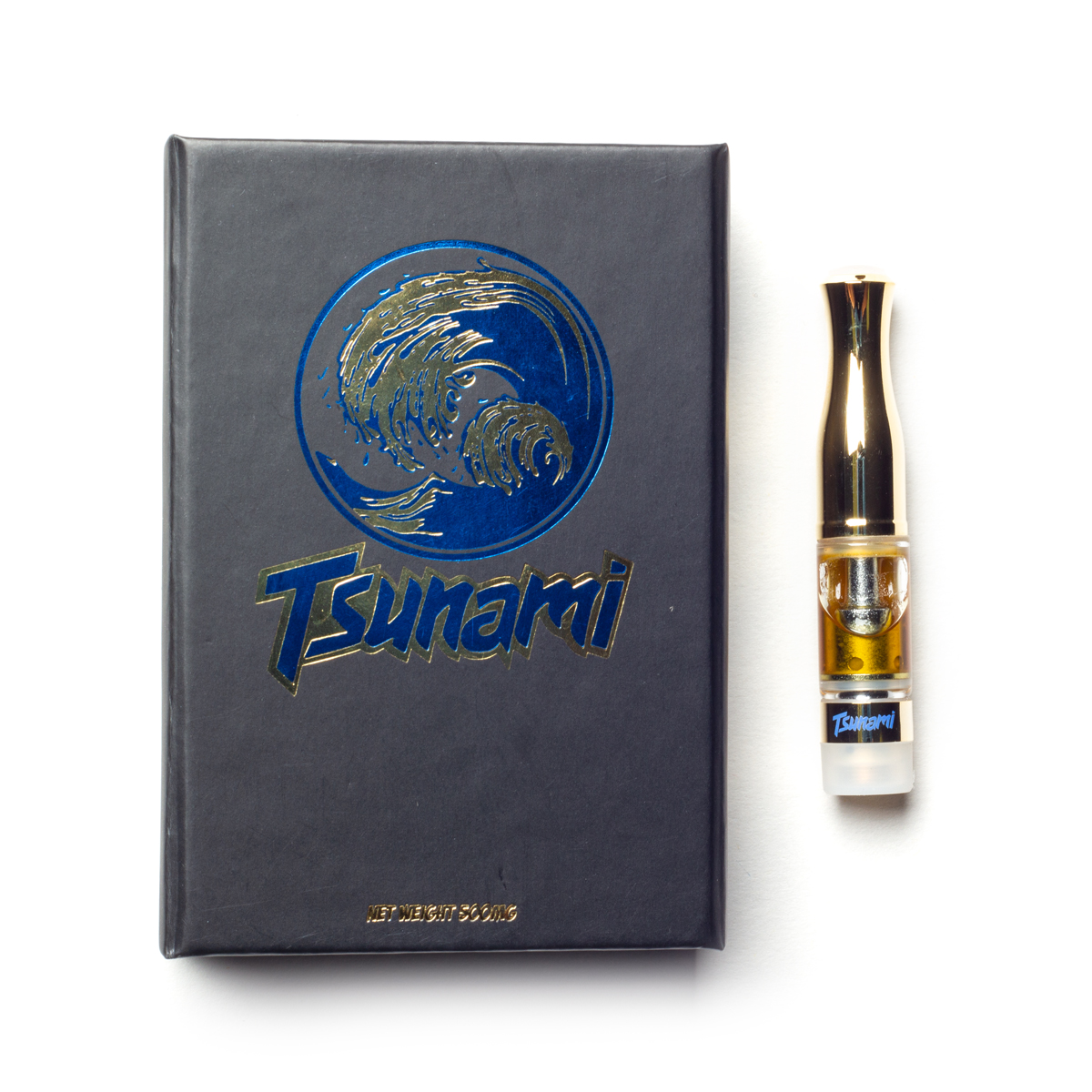 Photograph of product: Tsunami Kush (H) Live Resin Diamonds HTE Vape Cartridge 0.5g