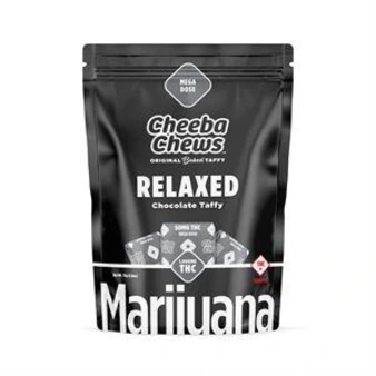 Photograph of product: Cheeba Chews | Taffy | Chocolate Relaxed Mega Dose 1000mg