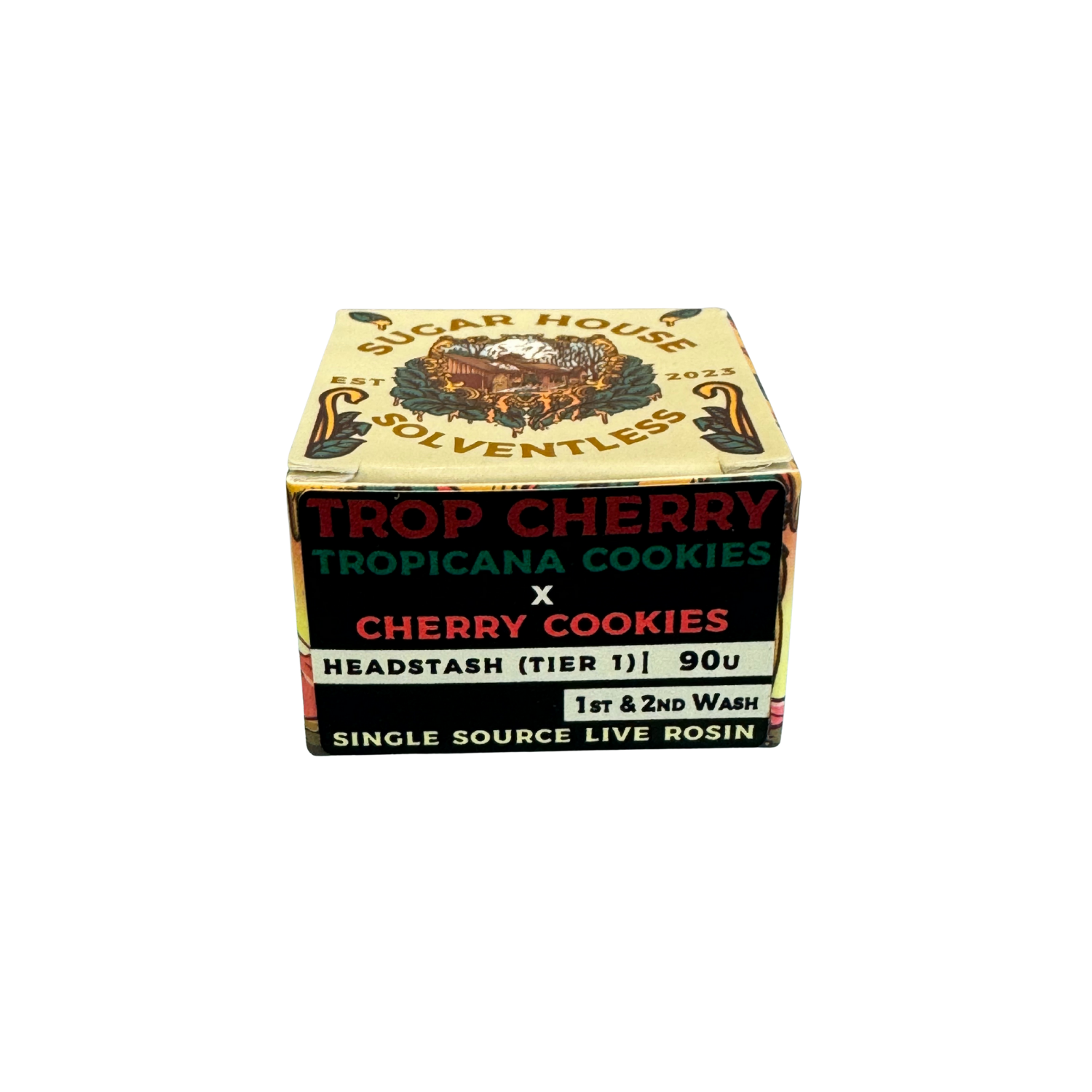 Photograph of product: Live Rosin - 1g | Sugar House Solventless | Tropicana Cherry