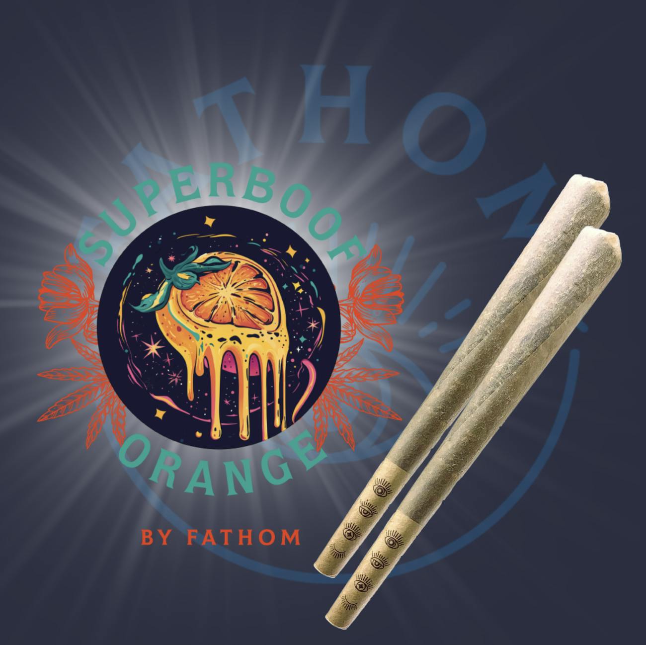 Photograph of product: Fathom - Superboof Orange - 2pk x 0.5g Prerolls