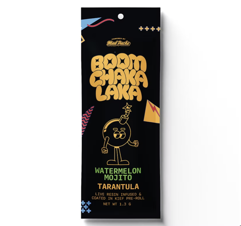 Photograph of product: MAD PACK | WATERMELON MOJITO | BOOM CHAKA LAKA | TARANTULA | 1.3G
