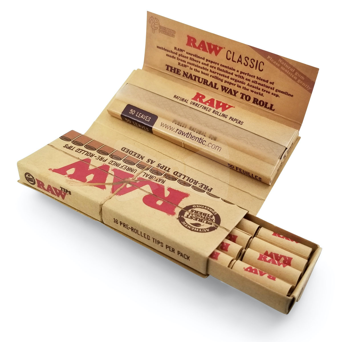 Photograph of product: Raw Masterpiece - 3 Meter Roll & 30ct Prerolled Tips