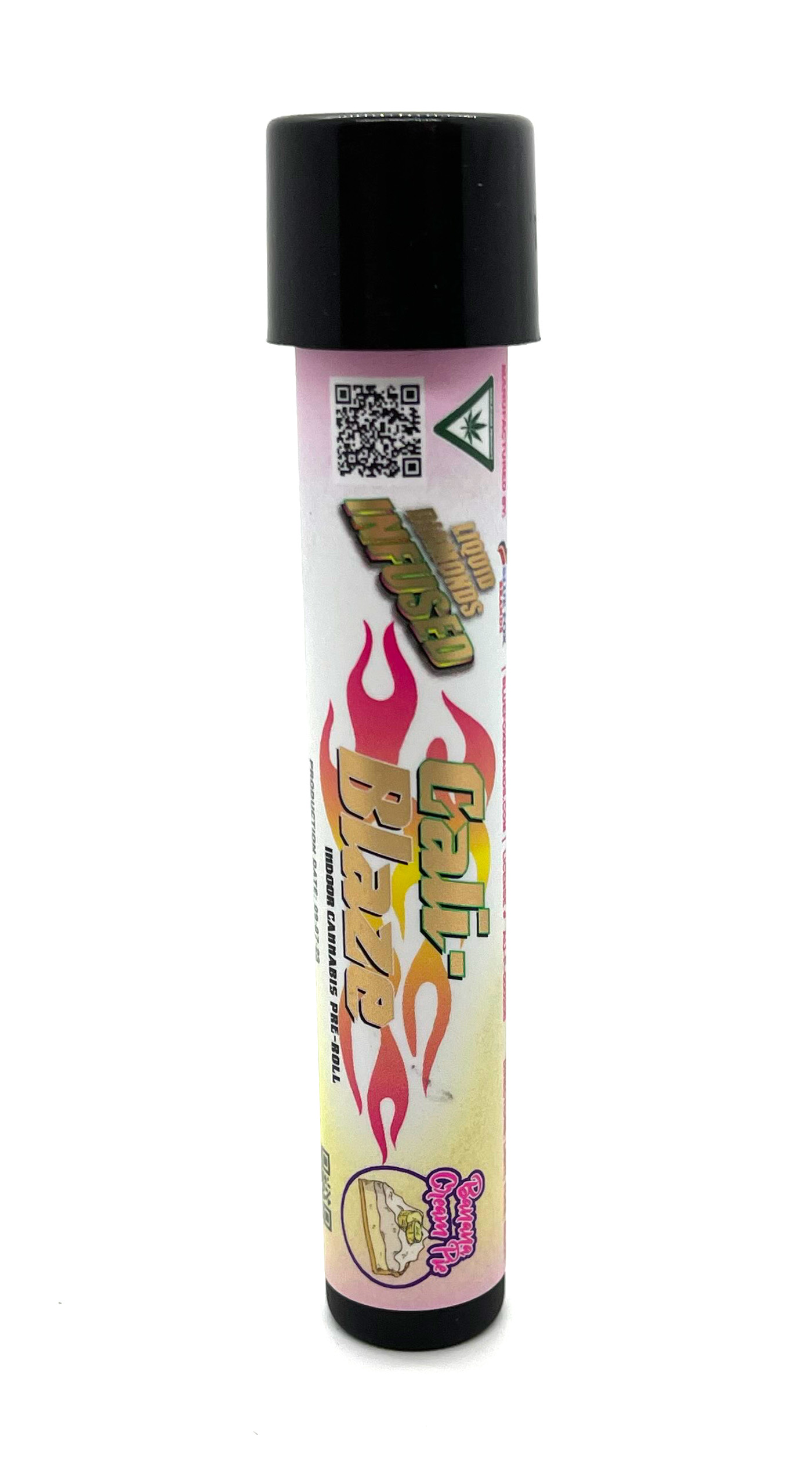 Photograph of product: Cali-Blaze Pina Colada Infused Preroll Rec