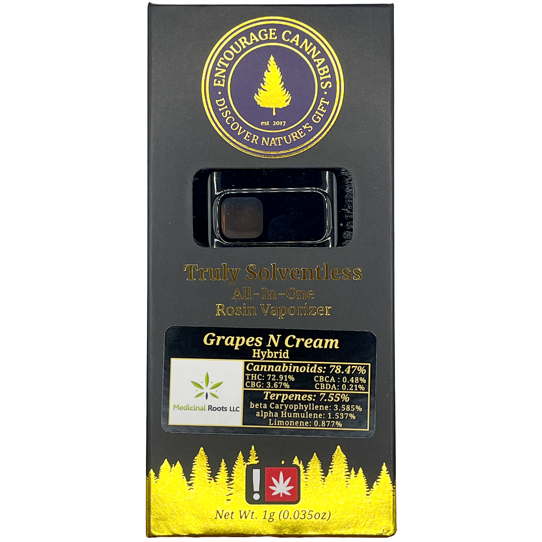 Photograph of product: CBD- Grapes N Cream 1G LRO Disposable (H)