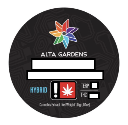 Photograph of product: Alta | Bubba Kush - 1g Cured Resin