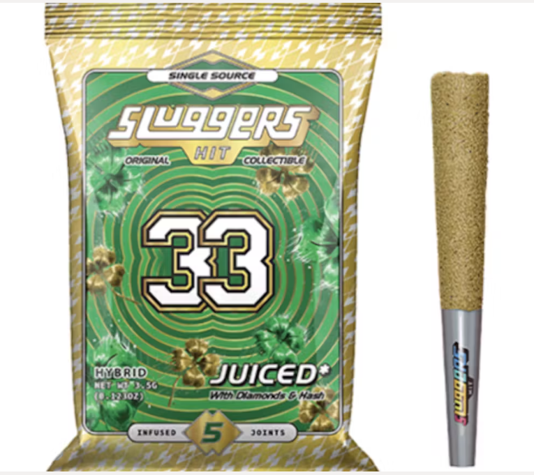 Photograph of product: Sluggers 33 0.7g 5pk Infused Joint
