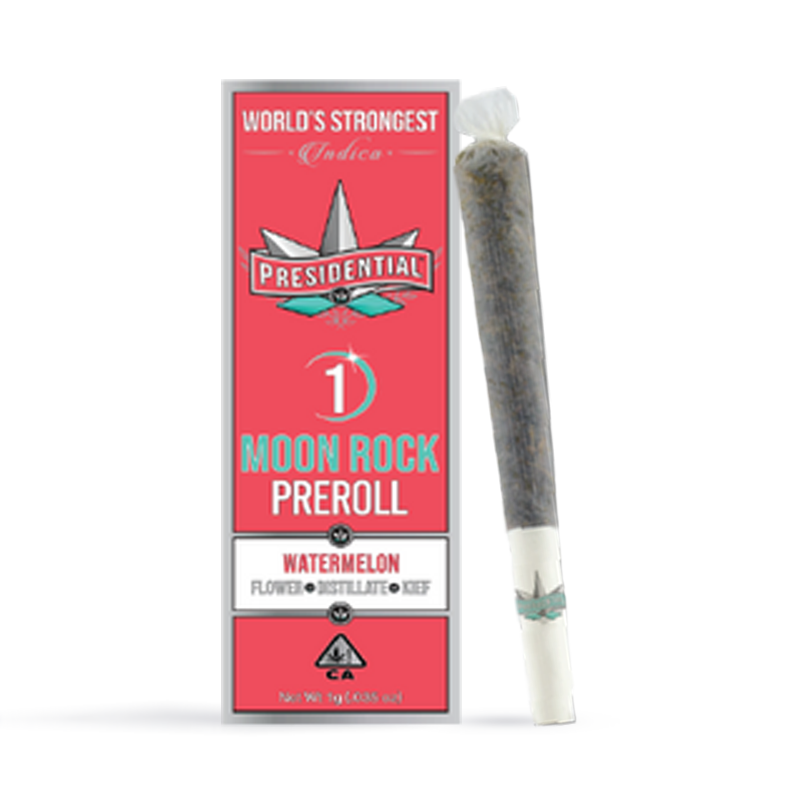 Photograph of product: Watermelon Moon Rock Pre-Roll | 1g