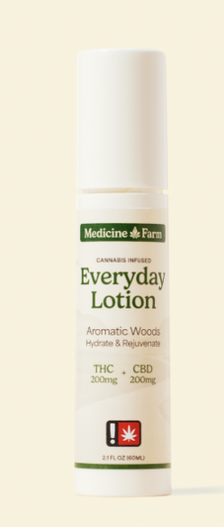 Photograph of product: Medicine Farm Botanicals | 1:1 Everyday Airless Pump Aromatic Woods Lotion | 60ml