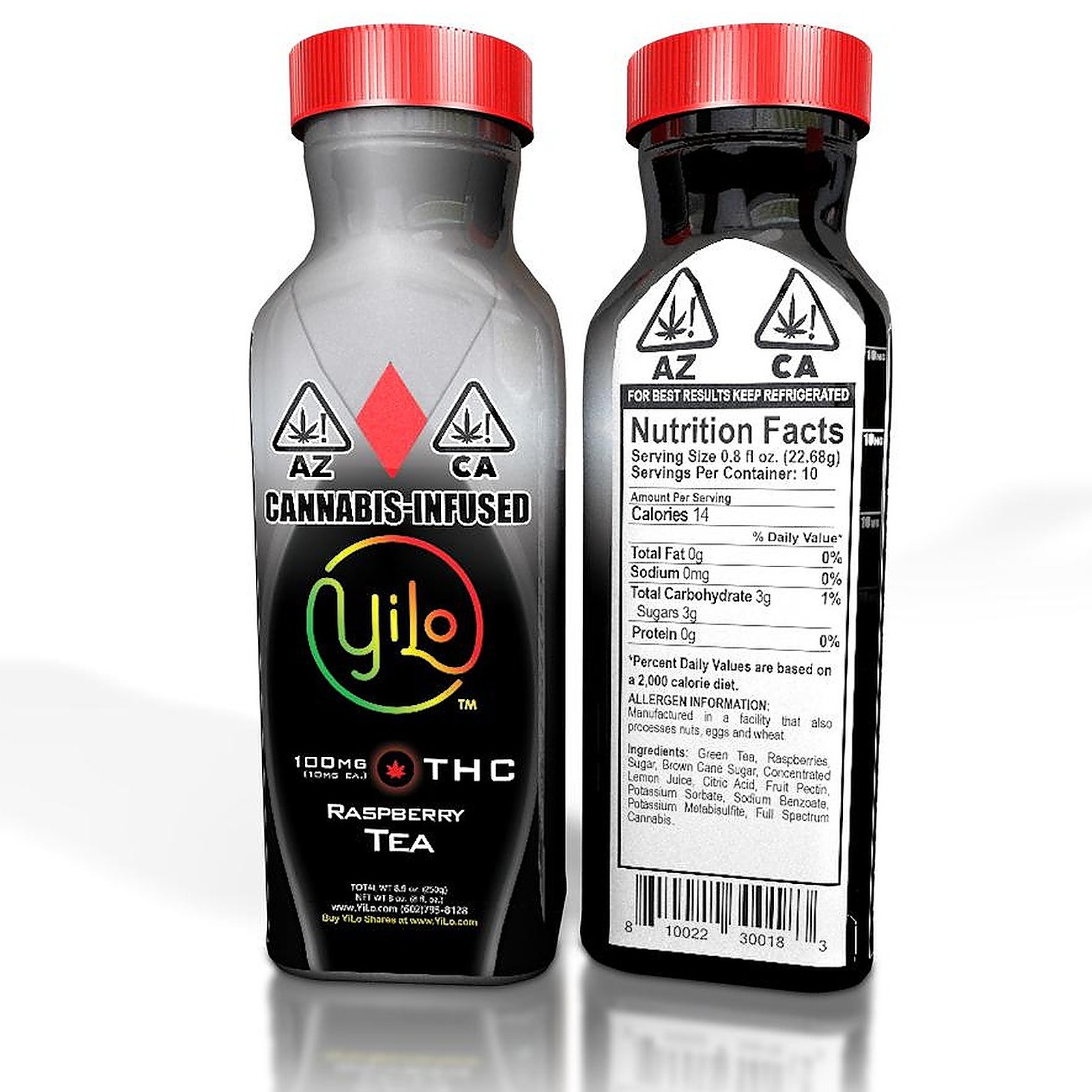 Photograph of product: Raspberry Tea Drink Hybrid 100mg