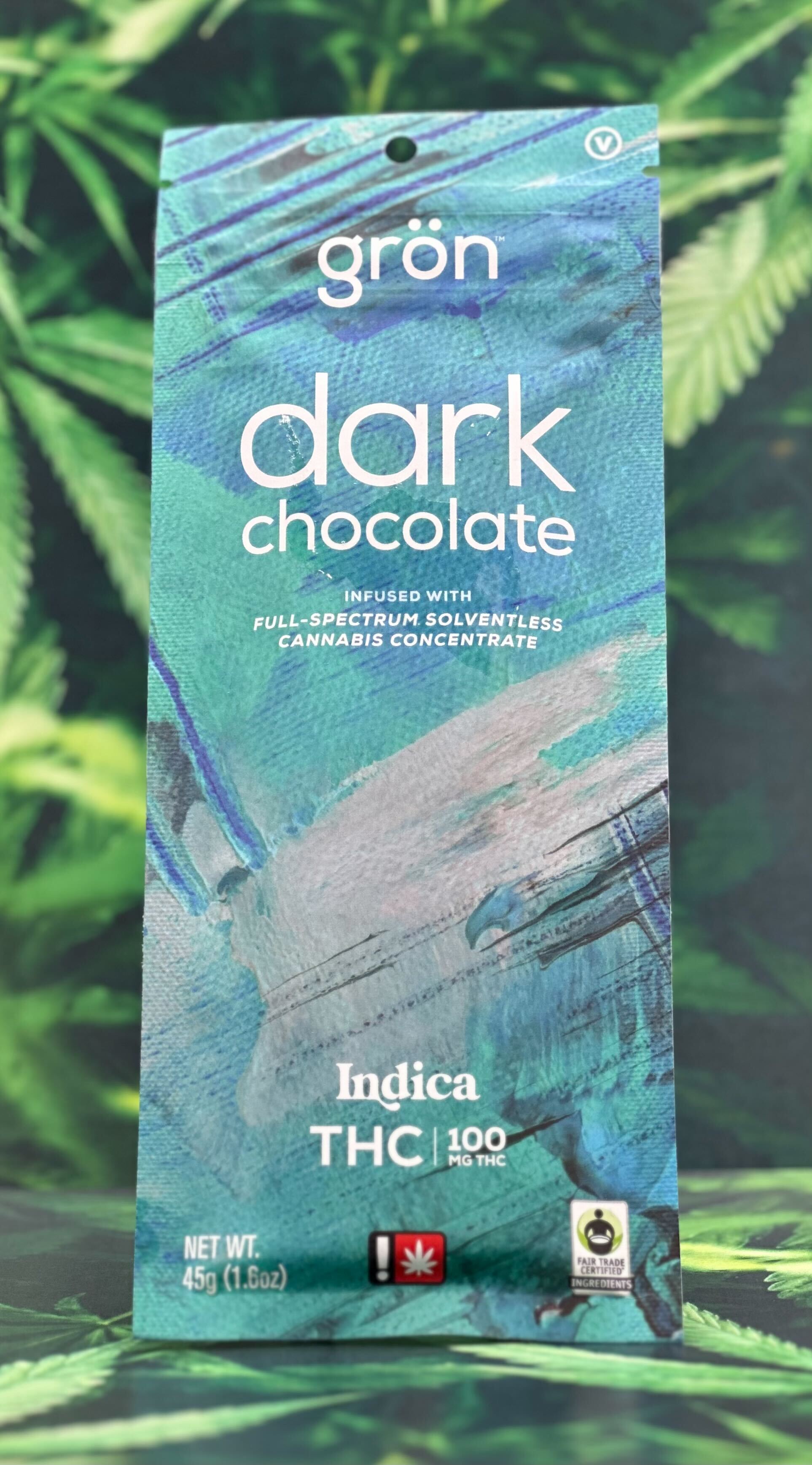 Photograph of product: Chocolate Bar | Dark Chocolate w/ Sea Salt | 10 x 10mg