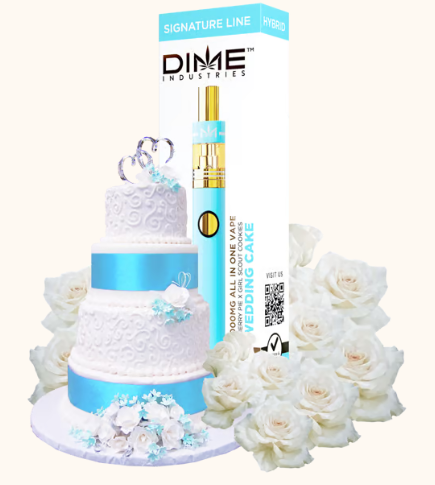 Photograph of product: DMC DIME Signature Line Wedding Cake Vape Pen 2000mg