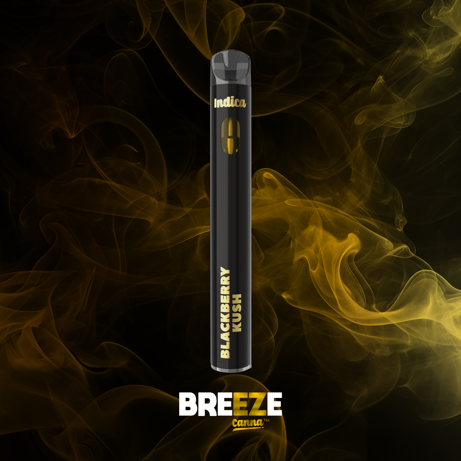 Photograph of product: BREEZE | Disposable Vape | Live Resin | Blackberry Kush | 1g