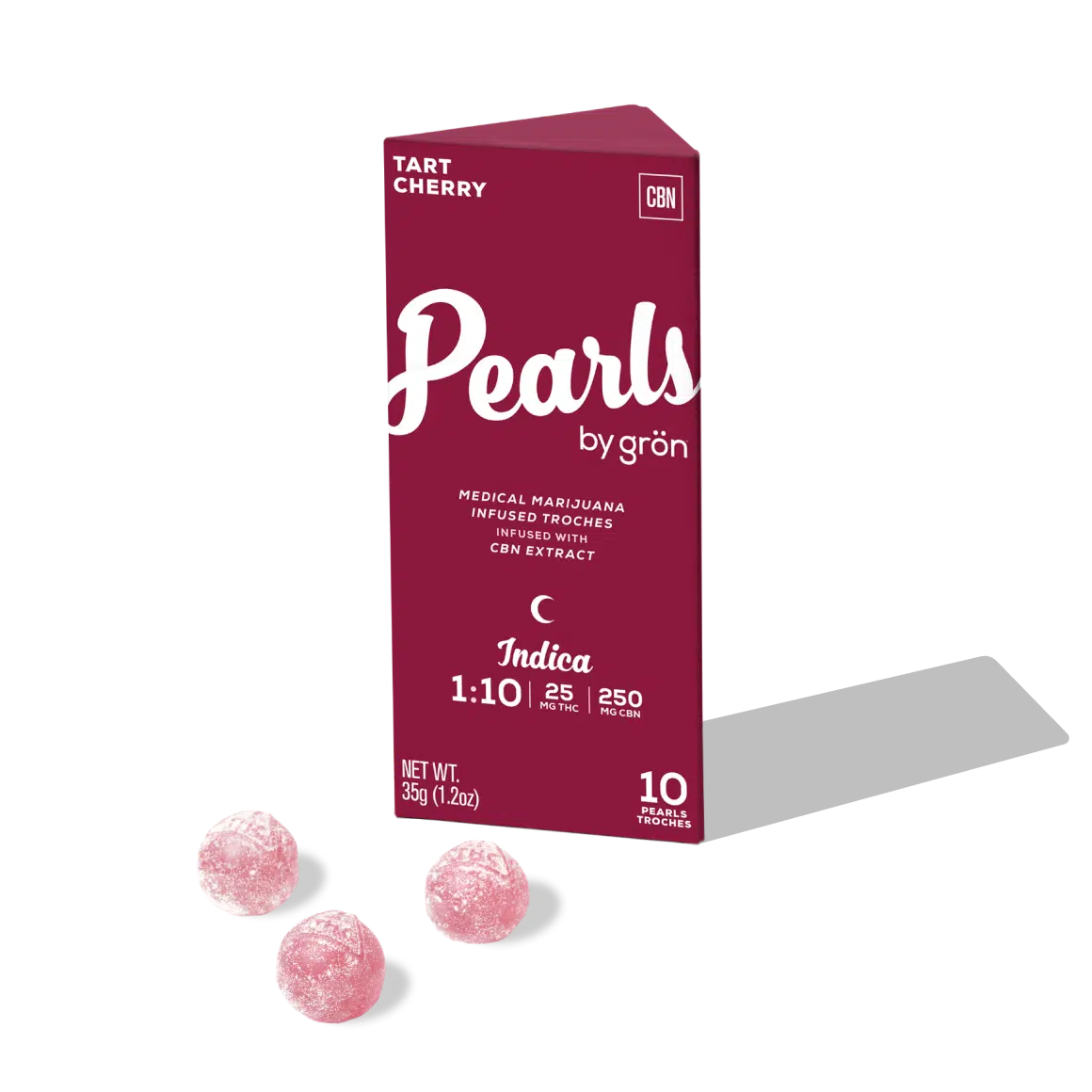 Photograph of product: Gron Tart Cherry Pearls-10:1- CBN/TH-oui -Nightly