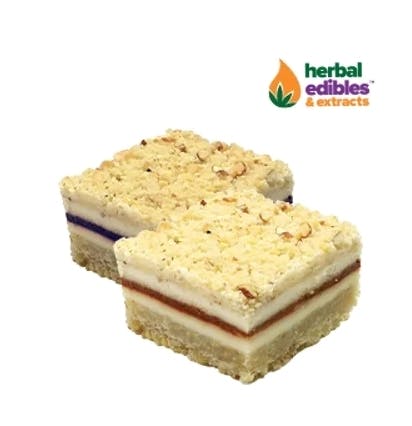 Photograph of product: Herbal Edibles 40mg Mango Almond Cheesecake