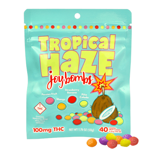 Photograph of product: Joy Bombs - 2.5mg Candies (40pk - 100mg) - Tropical Haze