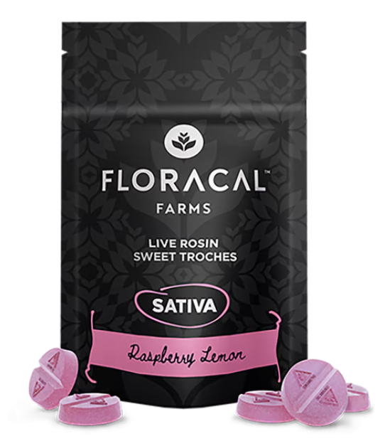 Photograph of product: 10ct/10mg Live Rosin Troches (Raspberry Lemon)
