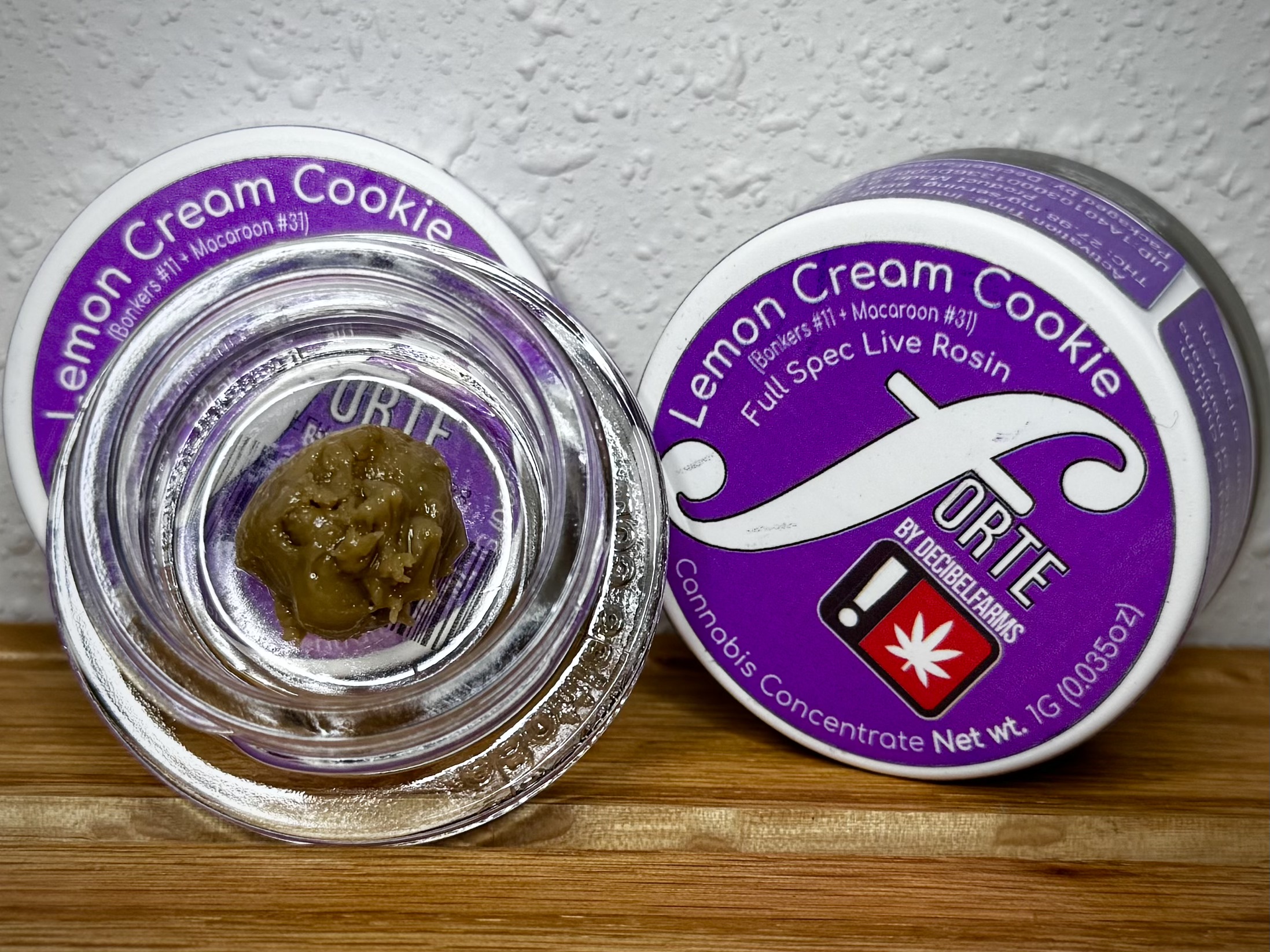 Photograph of product: Lemon Cream Cookie Live Rosin - Forte