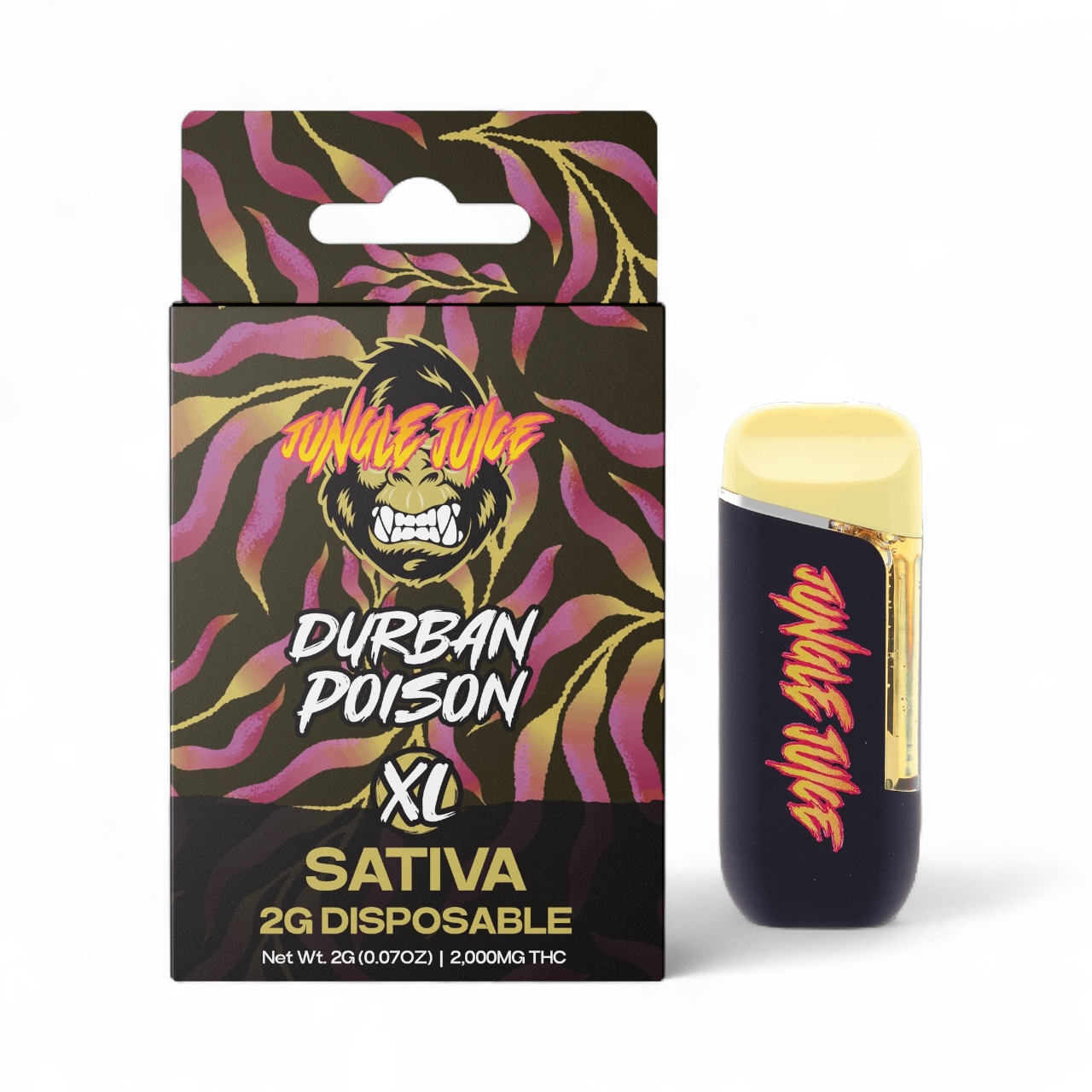 Photograph of product: Jungle Juice: Durban Poison 2G Vape Disposable