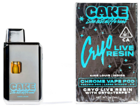 Photograph of product: KING LOUIE 1G LIVE RESIN ALL IN ONE VAPE