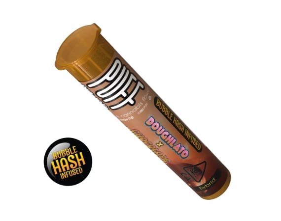 Photograph of product: DOUGHLATO X CHOCOLOPE | INFUSED PRE-ROLL | BUBBLE au chocolat | 1G | HYBRID| PUFF