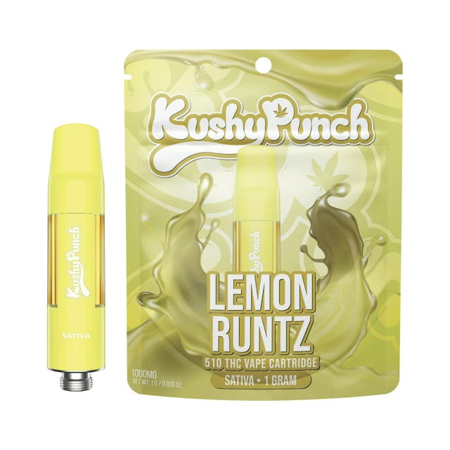 Photograph of product: Kushy Punch Cartridge 1g Oui'd Lemon Runtz - 